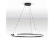 NovaLuce GREAMY függeszték fém, akril, fekete, áttetsző, LED, 43W, 3000K, 2795 Lm - NL-9030956