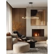 NovaLuce GREAMY függeszték fém, akril, arany, áttetsző, LED, 43W, 3000K, 2795 Lm - NL-9030958