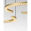 NovaLuce GREAMY függeszték fém, akril, arany, áttetsző, LED, 49W, 3000K, 3668 Lm - NL-9030959
