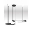 NovaLuce GREAMY függeszték fém, akril, fekete, áttetsző, LED, 49W, 3000K, 3668 Lm - NL-9030960