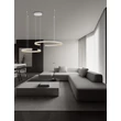 NovaLuce GREAMY függeszték fém, akril, fehér, áttetsző, LED, 49W, 3000K, 3668 Lm - NL-9030961