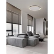 NovaLuce GREAMY mennyezet lámpa fém, akril, fekete, fehér, LED, 30W, 3000K, 1950 Lm - NL-9030965