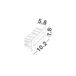 NovaLuce OLIN kültéri beépített lámpa fém, antracit, LED, 3W, 186lm, 3000K, IP65 - NL-9050705