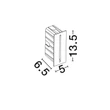 NovaLuce AIZEN kültéri beépített lámpa fém, antracit, LED, 3W, 170lm, 3000K, IP65 - NL-9050707
