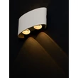 NovaLuce DUOMO kültéri fali lámpa fém, fehér, LED, 5W, 400lm, 3000K, IP54 - NL-9050730