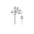 NovaLuce SENTO kültéri dekor lámpa fém, antracit, LED, 3W, 135lm, 3000K, IP65 - NL-9050731