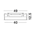 NovaLuce PERFECT beépíthető szpotlámpa fém, műanyag, fehér, LED, 2700K-6000K, 24W, 2340lm - 9058111