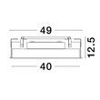 NovaLuce PERFECT beépíthető szpotlámpa fém, műanyag, fekete, fehér, LED, 2700K-6000K, 24W, 2340lm - 9058112