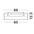 NovaLuce PERFECT beépíthető szpotlámpa fém, műanyag, fehér, LED, 2700K-6000K, 40W, 4490lm - 9058113