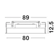 NovaLuce PERFECT beépíthető szpotlámpa fém, műanyag, fekete, fehér, LED, 2700K-6000K, 80W, 9050lm - 9058116