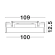 NovaLuce PERFECT beépíthető szpotlámpa fém, műanyag, fehér, LED, 2700K-6000K, 120W, 10740lm - 9058117