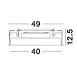 NovaLuce PERFECT beépíthető szpotlámpa fém, műanyag, fehér, LED-TRIAC, 3000K, 24W, 2340lm - 9058920