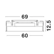 NovaLuce PERFECT beépíthető szpotlámpa fém, műanyag, fekete, fehér, LED-TRIAC, 3000K, 40W, 4490lm - 9058950