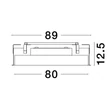 NovaLuce PERFECT beépíthető szpotlámpa fém, műanyag, fehér, LED-TRIAC, 3000K, 80W, 9050lm - 9058960