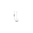 NovaLuce LUI függeszték fém, fekete, LED, 12W, 767lm, 3000K - NL-9060253