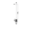NovaLuce MOTLEY kültéri függeszték fém, fekete, LED, 9W, 395lm, 3000K, IP65 - NL-9060323