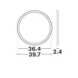NovaLuce CERIUM mennyezet lámpa műanyag, fehér, fekete, LED, 30W, 2700-6500K, 2700 Lm - NL-9061000