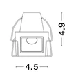 NovaLuce AKIRA beépíthető szpotlámpa fém, fehér, LED, 3000K, 3W, 160lm - 9070141