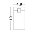 NovaLuce DECORATIVE fényforrás mágneses sínekhez fém, arany, LED, 24V, 3000K, 5W, 530lm - 9070171