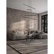 NovaLuce GRATTA függeszték fém, fekete, LED, 49W, 1715lm, 3200K - NL-9081805