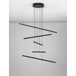 NovaLuce GRATTA függeszték fém, fekete, LED, 49W, 1715lm, 3200K - NL-9081805
