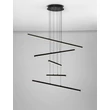 NovaLuce GRATTA függeszték fém, fekete, LED, 49W, 1715lm, 3200K - NL-9081805