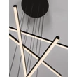 NovaLuce GRATTA függeszték fém, fekete, LED, 49W, 1715lm, 3200K - NL-9081805