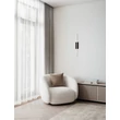 NovaLuce GRATTA fali lámpa fém, fekete, LED, 11W, 427lm, 3200K - NL-9081806