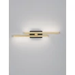 NovaLuce AMICA fali lámpa fém, fekete, arany, LED, 12W, 510lm, 3200K - NL-9081808