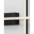 NovaLuce QUAM fali lámpa fém, fekete, LED, 14W, 622lm, 3200K - NL-9081814