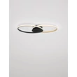 NovaLuce AVEO mennyezet lámpa fém, akril, fekete, arany, fehér, LED, 43W, 1720lm, 3200K - NL-9081825