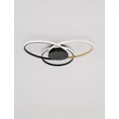 NovaLuce AVEO mennyezet lámpa fém, akril, fekete, arany, fehér, LED, 48W, 2380lm, 3200K - NL-9081826