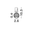 NovaLuce NOTIC beépíthető szpotlámpa fém, fehér, LED, 7W, 3000K, 455 Lm - NL-9088161