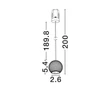 NovaLuce NOTIC beépíthető függeszték fém, fekete, LED, 7W, 3000K, 455 Lm - NL-9088162