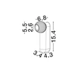 NovaLuce NOTIC szpot lámpa fém, fehér, LED, 7W, 3000K, 455 Lm - NL-9088165