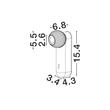 NovaLuce NOTIC fali lámpa fém, fehér, LED, 7W, 3000K, 455 Lm - NL-9088169