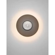 NovaLuce ESTI fali lámpa fém, üveg, nikkel, szürke, 7W, LED, 3000K, 180 Lm - NL-9088200