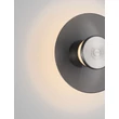 NovaLuce ESTI fali lámpa fém, üveg, nikkel, szürke, 7W, LED, 3000K, 180 Lm - NL-9088200