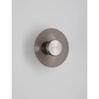 NovaLuce ESTI fali lámpa fém, üveg, nikkel, barna,7W, LED, 3000K, 180 Lm - NL-9088201
