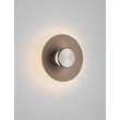 NovaLuce ESTI fali lámpa fém, üveg, nikkel, barna,7W, LED, 3000K, 180 Lm - NL-9088201