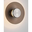 NovaLuce ESTI fali lámpa fém, üveg, nikkel, barna,7W, LED, 3000K, 180 Lm - NL-9088201