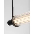 NovaLuce GLOVIA függeszték fém, üveg, fekete, LED, 27W, 2700-3000K, 1890 Lm - NL-9088204