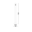 NovaLuce GLOVIA állólámpa fém, üveg, fekete, áttetsző, LED, 19W, 2700-3000K, 871 Lm - NL-9088205