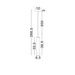 NovaLuce GLOVIA függeszték fém, üveg, fekete, LED, 14W, 2700-3000K, 856 Lm - NL-9088206