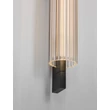 NovaLuce GLOVIA fali lámpa fém, üveg, fekete, áttetsző, LED, 17W, 2700-3000K, 788 Lm - NL-9088207