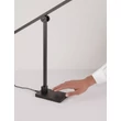 NovaLuce TENSO asztali lámpa fém, műanyag, fekete, LED, 17W, 3000K, 678 Lm - NL-9088209