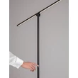 NovaLuce TENSO állólámpa fém, műanyag, fekete, LED, 24W, 3000K, 909 Lm - NL-9088211