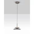 NovaLuce ESTI függeszték fém, üveg, nikkel, füstszín, LED, 10W, 3000K, 543 Lm - NL-9088217