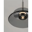 NovaLuce ESTI függeszték fém, üveg, nikkel, füstszín, LED, 10W, 3000K, 543 Lm - NL-9088217