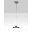 NovaLuce ESTI függeszték fém, üveg, nikkel, füstszín, LED, 10W, 3000K, 543 Lm - NL-9088218